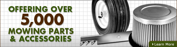 Offering over 5000 Mowing Parts and Accessories