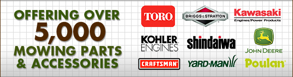 Offering over 5000 Mowing Parts and Accessories